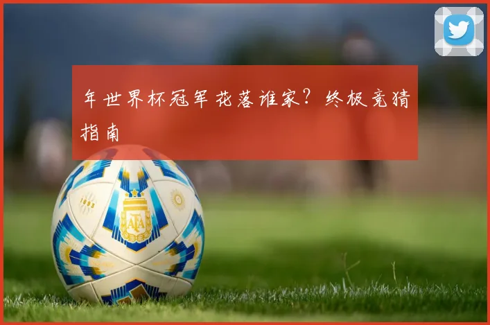 年世界杯冠军花落谁家?终极竞猜指南
